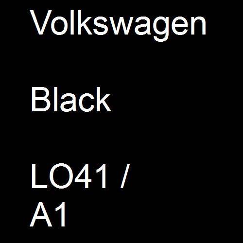 Volkswagen, Black, LO41 / A1.